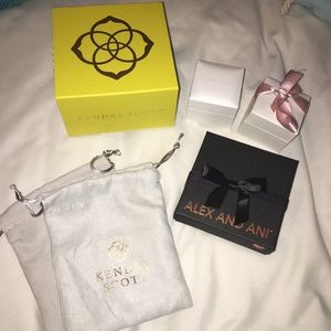 Kendra Scott, Alex and Ani and Pandora box bundle